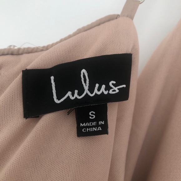 NWT Lulu's Top of the Hour Rose Gold Sequin Mini Dress - Picture 6 of 8